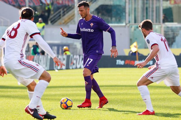 AC Milan Paksa Fiorentina Berbagi Satu Poin