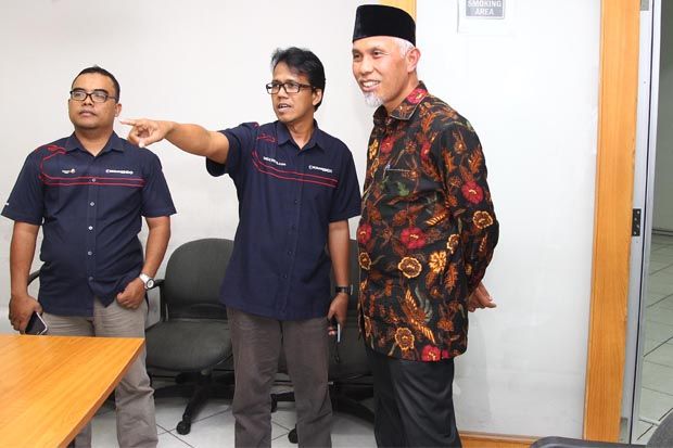 Silaturahmi ke KORAN SINDO, Wali Kota Padang Paparkan Siaga Bencana