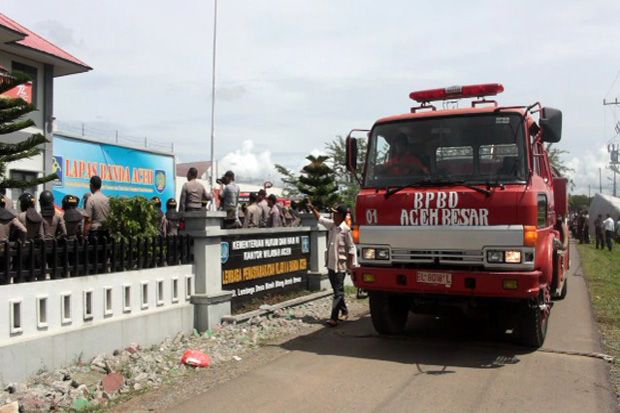 Napi Mengamuk Lapas Banda Aceh Dibakar