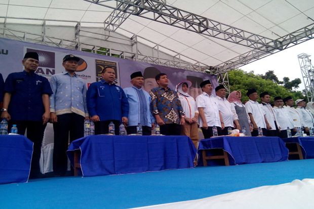 Dihadiri Amien Rais, Syamsuar-Edy Deklarasi untuk Pilgub Riau