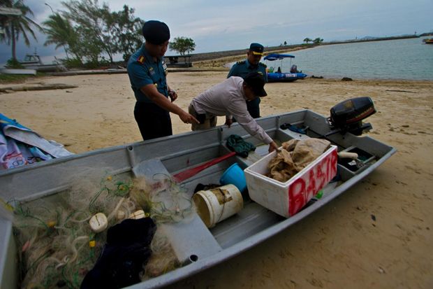 Lanal Batam Amankan Boat Pancung Angkut Narkoba