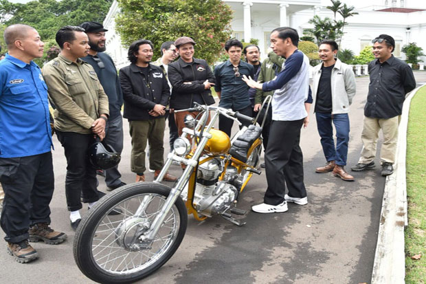 Bedah Habis Motor Aliran Chopper Kesukaan Jokowi
