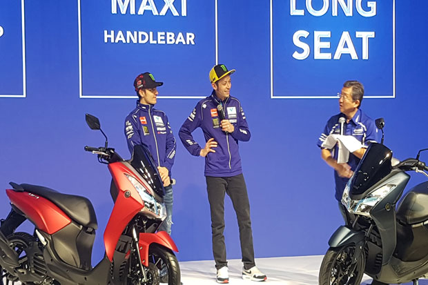 Rossi dan Maverick Vinales Jadi Saksi Hadirnya Yamaha Lexi