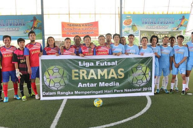 Sambut Hari Pers Nasional, 12 Media Berlaga di Liga Futsal ERAMAS