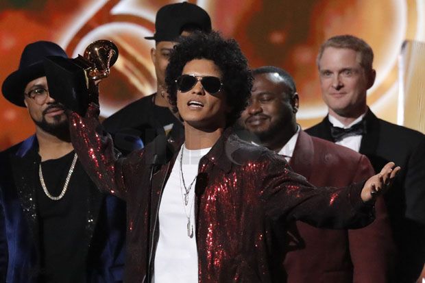 Bruno Mars Sapu Bersih Kategori Top Grammy Awards 2018