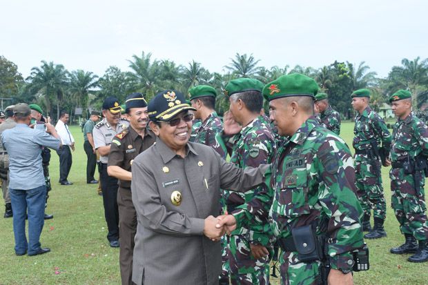 Wakil Bupati Deliserdang Lepas Satgas Yonif 121/MK ke Perbatasan Papua Nugini