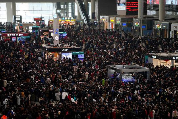 Tahun Baru Imlek, Ratusan Juta Warga China Mulai Mudik