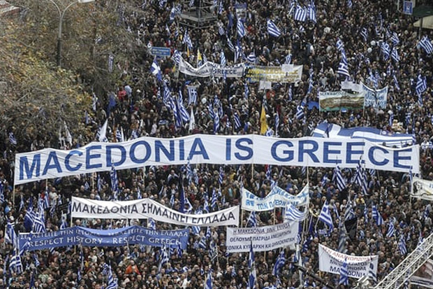 Protes Nama Macedonia, Ratusan Orang Berdemonstrasi di Athena