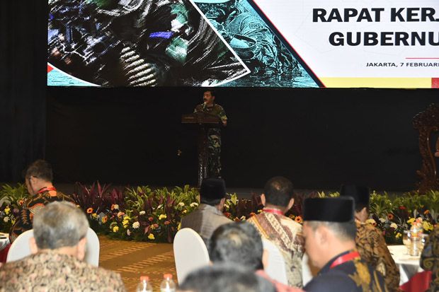 Panglima TNI Ungkap 3 Ancaman Potensial di Hadapan Para Gubernur