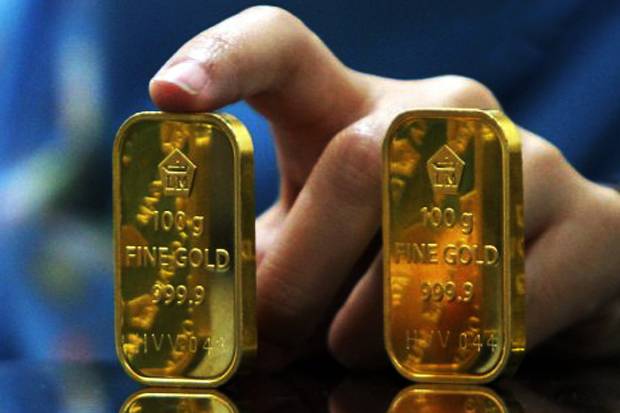 Harga Emas Antam Turun Seceng saat Harga Emas Dunia Menguat