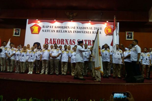 Rakornas Satria Gerindra, Teriakan Prabowo Presiden Bergema