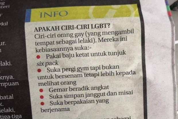 Koran Malaysia: Pria Suka ke Gym Tanda Gay