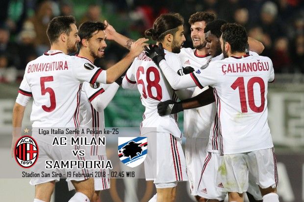 Preview AC Milan vs Sampdoria: Dua Misi I Rossoneri