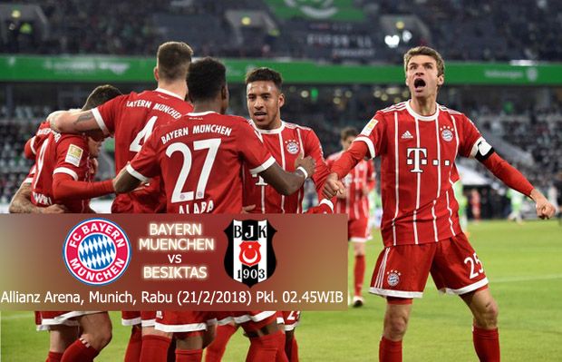Preview Bayern Muenchen vs Besiktas: Catatan Berat Sebelah