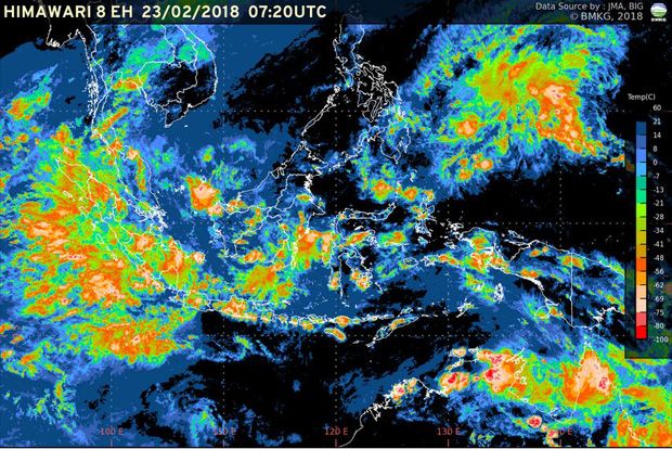 Citra Satelit BMKG Deteksi Curah Hujan Tinggi dari Batang sampai Brebes