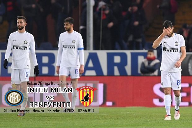 Preview Inter Milan vs Benevento: Rapor Buruk Dikantongi Nerazzurri