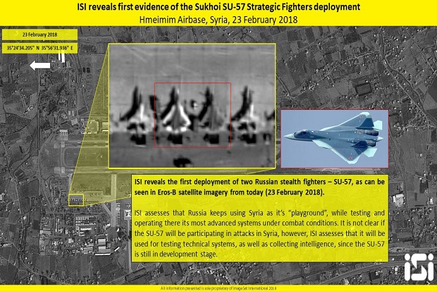 Satelit Israel Konfirmasi Pengerahan Jet Tempur Tercanggih Rusia di Suriah