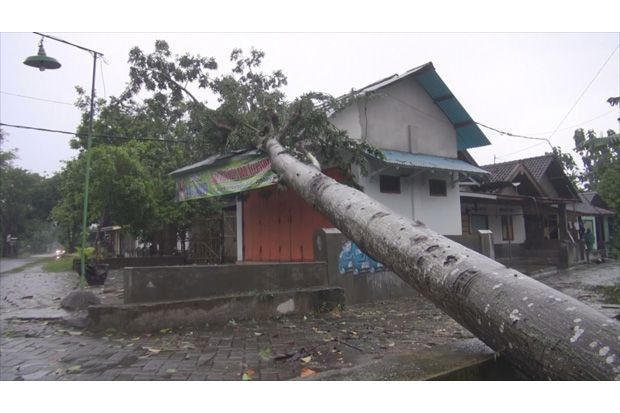 Ratusan Rumah Warga di Jombang Rusak Diterjang Angin Puting Beliung