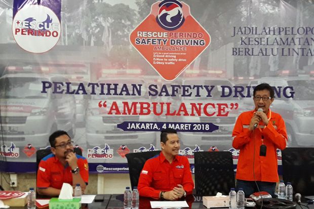 Rescue Perindo Latih Puluhan Sopir Ambulans