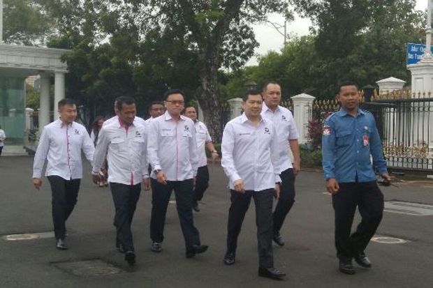 Ketum Perindo Hary Tanoesoedibjo Bertemu Presiden Jokowi di Istana