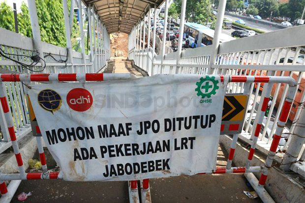 Progress Pembangunan LRT Jabodebek Sudah 34%