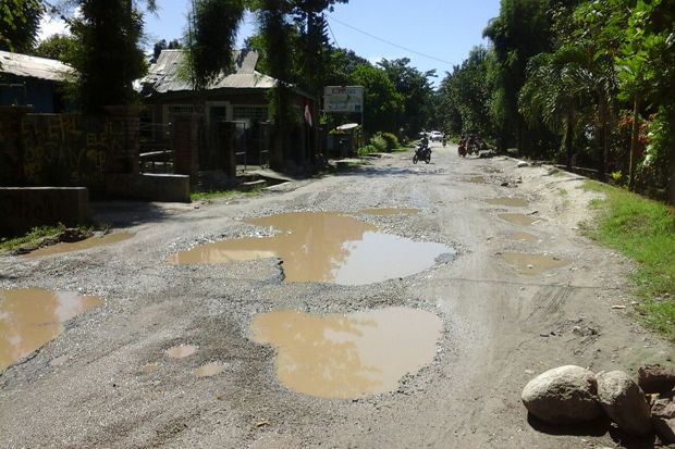 Menyedihkan! Ratusan Kilometer Jalan di Timor Tengah Utara Rusak Parah