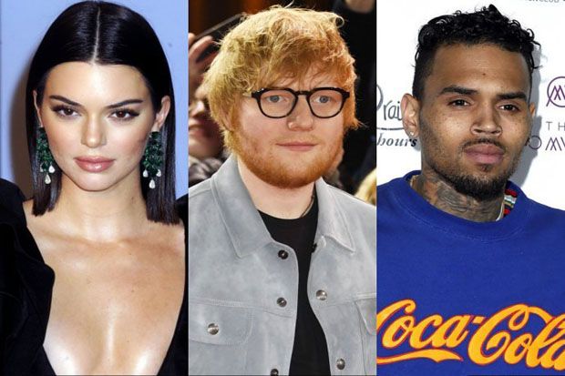 Muncul di Video Chris Brown, Kendall Jenner & Ed Sheeran Dikecam