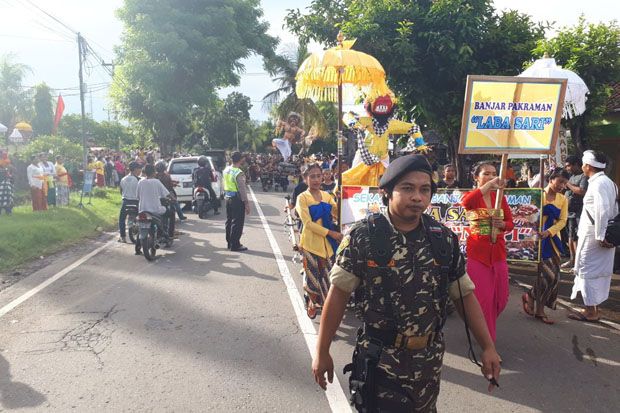 Puluhan Tahun GP Ansor dan Pecalang Bersatu Amankan Perayaan Nyepi di Buleleng