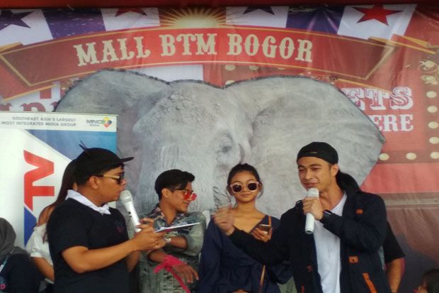 Pemain Sinetron Rindu Bilang Sayang Disambut Meriah di Bogor