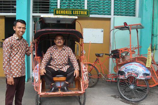 Inovasi Becak Listrik dari Yogyakarta, Irit dan Ramah Lingkungan