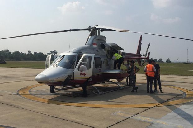 Helikopter BNPB Bantu Penanggulangan Kebakaran Hutan Riau