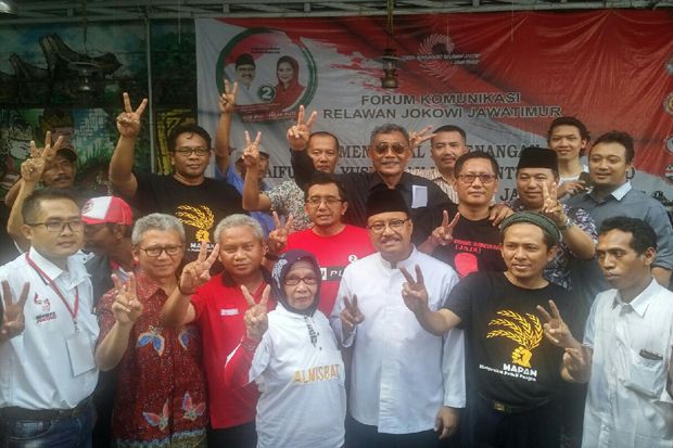 Forum Komunikasi Relawan Jokowi Jatim Siap Menangkan Gus Ipul-Puti