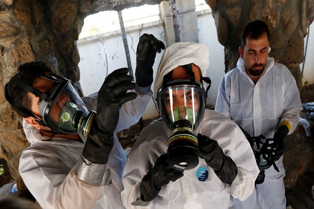 Melarikan Diri, Militan Suriah Tinggalkan 40 Ton Senjata Kimia