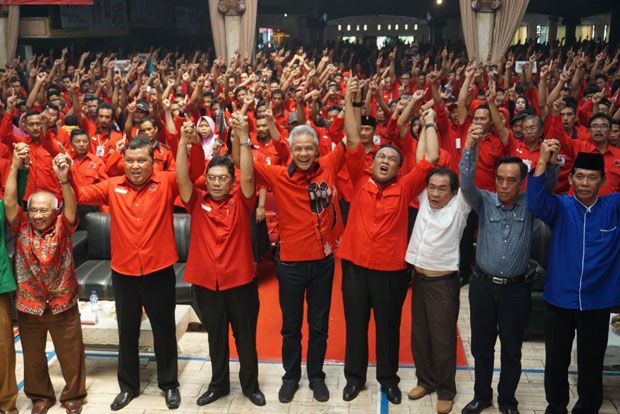 Bupati Banjarnegara Pimpin Deklarasi Menangkan Ganjar Yasin