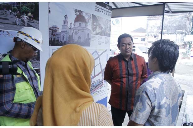 Hendi Awasi Pembangunan Kota Lama Semarang
