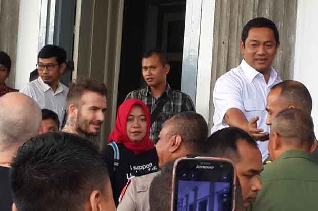 Sambangi Balaikota Semarang, David Beckham Bicara Perundungan