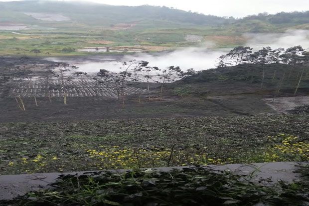 Kawah Sileri Dieng Meletus Freatik dan Semburkan Lumpur