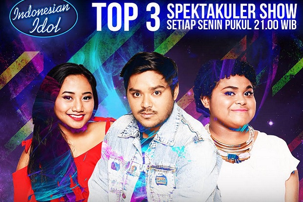 Ini Daftar Lagu TOP 3 Spektakuler Indonesian Idol