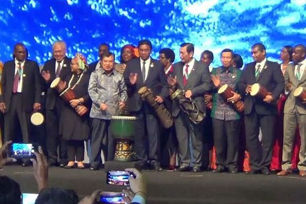 Pacu Kerja Sama Ekonomi, JK Buka Indonesia Africa Forum di Bali