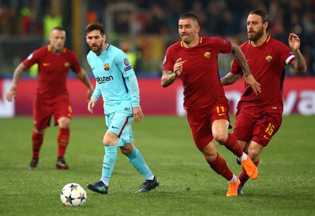 Comeback Gemilang AS Roma Bikin Barcelona Tersingkir dari Liga Champions