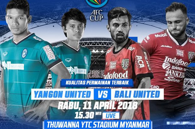 Susunan Pemain Yangon United vs Bali United: Andalkan Spaso