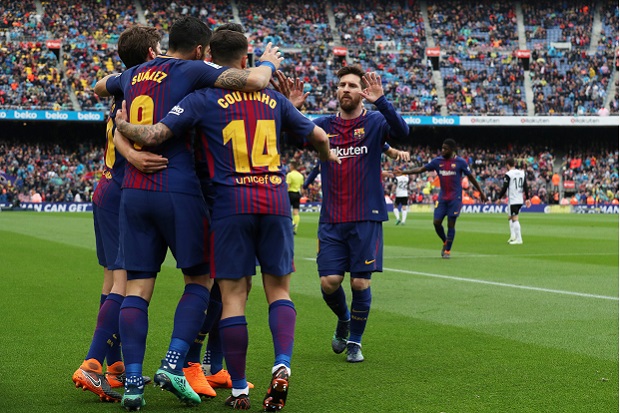 Babak Pertama: Tendangan Suarez Antar Barcelona Unggul