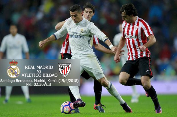 Susunan Pemain Real Madrid vs Athletic Bilbao