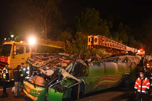 Kecelakaan Bus Maut di Korut, 32 Turis China Tewas