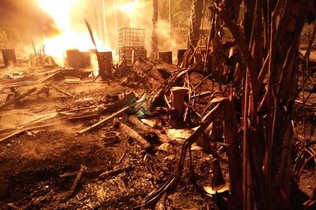 Api di Pengeboran Minyak Aceh Timur yang Telan 10 Nyawa Belum Padam