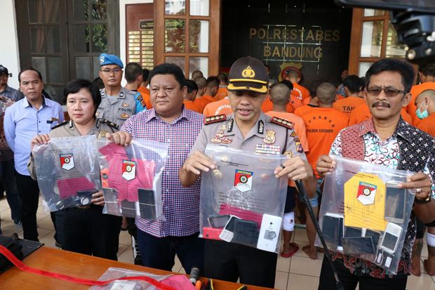 Selama April, Jajaran Polrestabes Bandung Gulung 32 Penjahat Jalanan