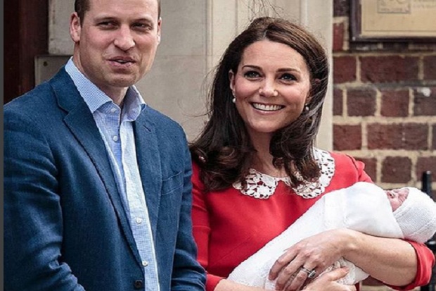 Ini Nama Anak Ketiga Pangeran William dan Kate Middleton