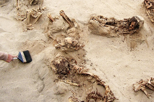 Arkeolog Temukan 140 Kerangka Anak-anak Korban Ritual