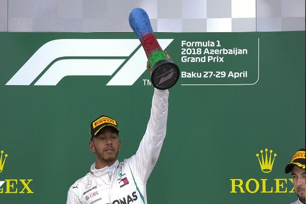 Drama di Azerbaijan, Hamilton Rebut Podium Pertama