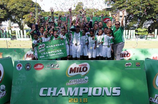 SD Inpres Paccerakkang Makassar Juara MILO Football Championship 2018